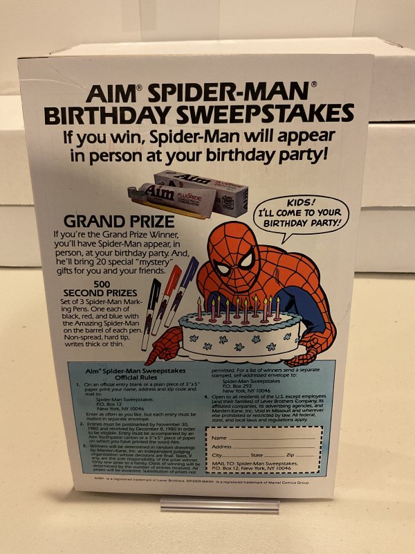 Amazing Spider-Man Aim Exclusive Collector’s Edition #1  VF  1980 Giveaway