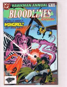 Bloodlines #1 VF DC Comics Hawkman Annual Comic Book Ostrander 1993 DE39 AD12
