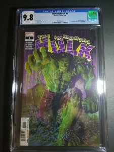 IMMORTAL HULK #1 CGC 9.8 Alex Ross Cover Marvel Comics 2018