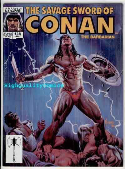 SAVAGE SWORD of CONAN #138, FN+, Kull the Conqueror,Jusko, Joe Jusko, Erne Chan