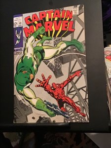 Captain Marvel #13 (1969) hi gray beauty VF/NM Wow!