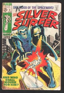 Silver Surfer #5 1969-Marvel-Giant edition-John Bucsema art-Fantastic Four ap... 