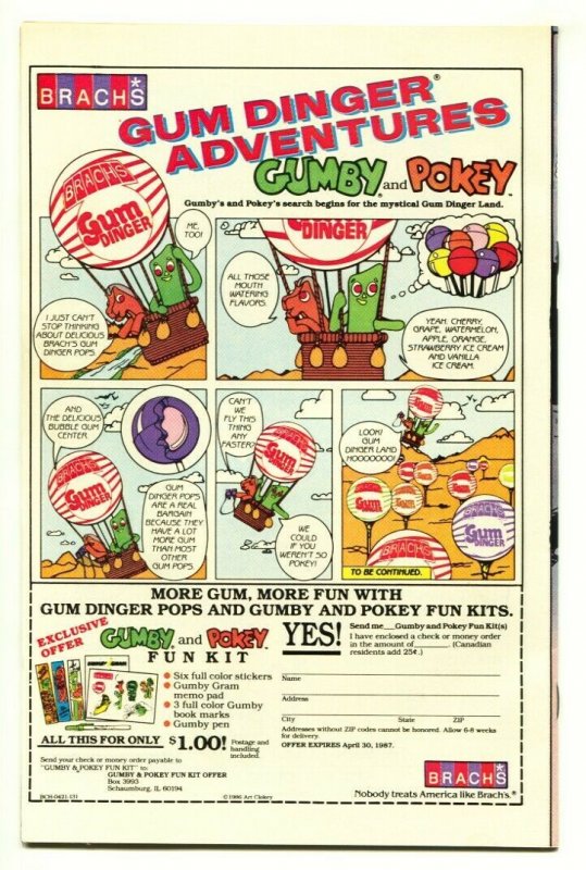 Power Pack #27 1986 SABRETOOTH cover comic book Marvel