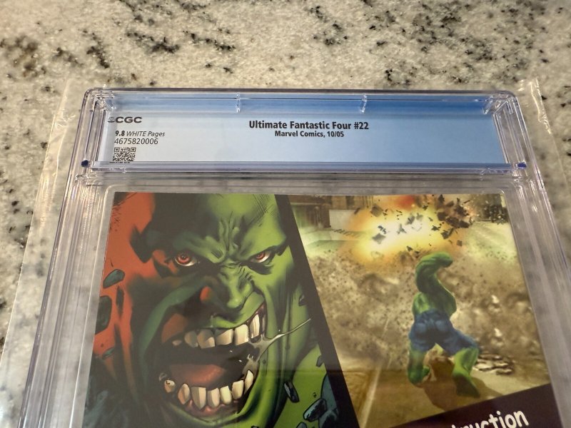 Ultimate Fantastic Four # 22 CGC Graded 9.8 Marvel Comic Book 1st Zombies JH22