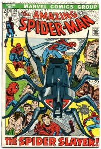 AMAZING SPIDER-MAN #105 1972-Bronze Age-Spider Slayer! FN/VF