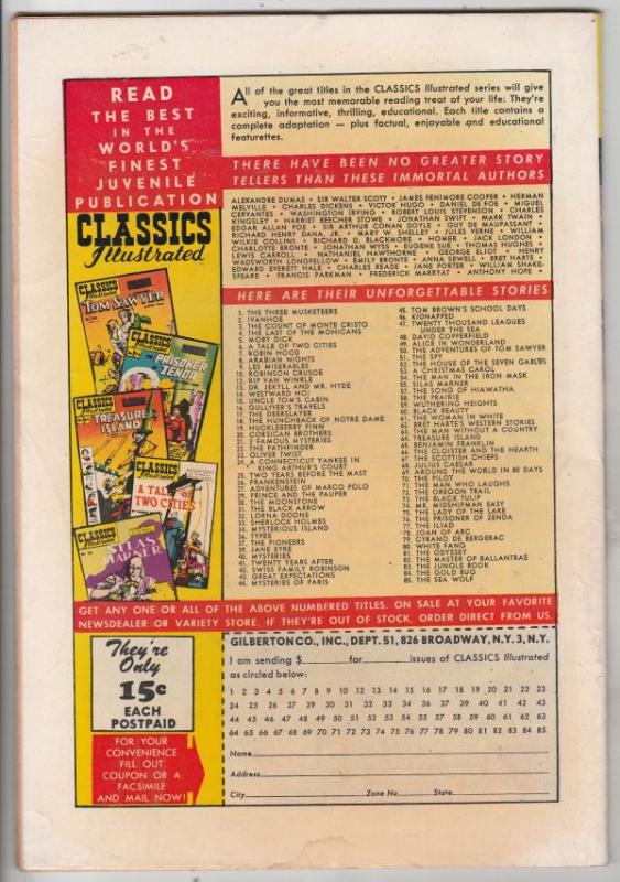 Classic Comics #85 (Jul-51) FN/VF Mid-High-Grade 