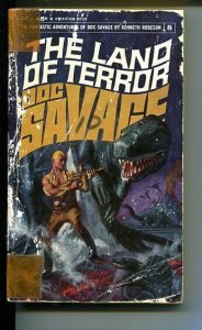 DOC SAVAGE-THE LAND OF TERROR-#8-ROBESON-1ST ED-G-COVER DOUG ROSA G