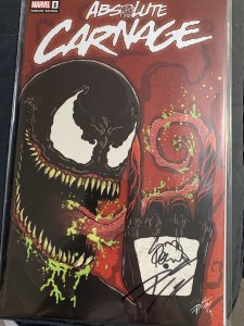 Absolute Carnage #1 (NM) Midtown Variant Signed Donny Cates & Ryan Stegman + COA