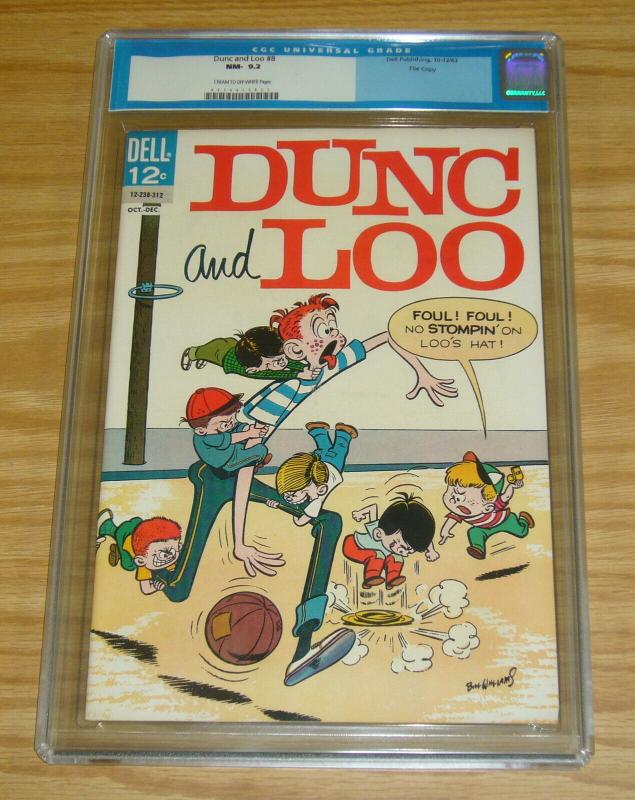 Dunc and Loo #8 CGC 9.2 last issue - file copy - dell comics - october 1963