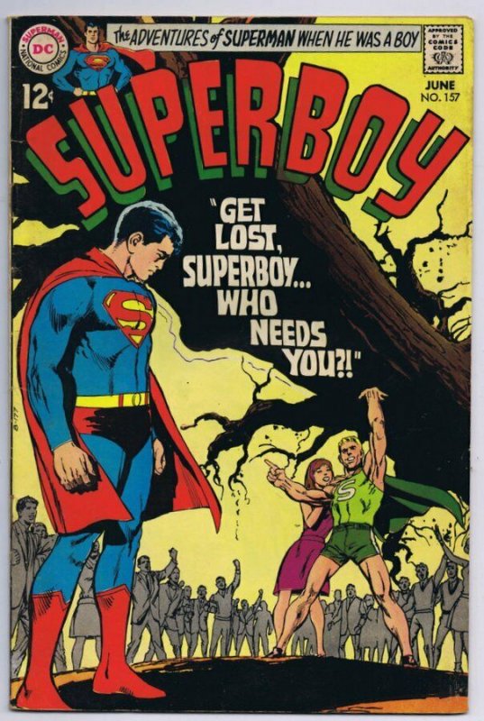 Superboy #157 ORIGINAL Vintage 1969 DC Comics   