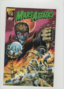 Wizard 1/2 Mars Attacks - Great Babe Cover - 1996 (Grade 9.2) WH