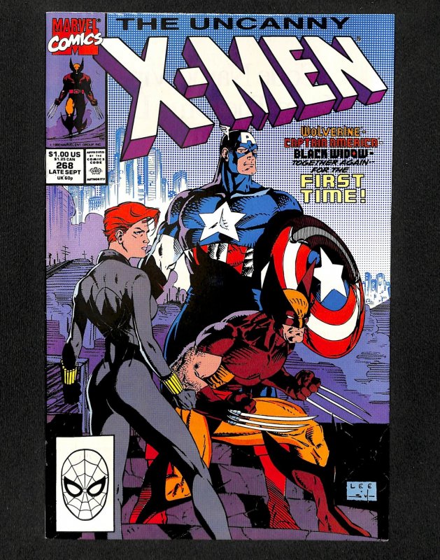 Uncanny X-Men #268 Wolverine, Black Widow and Captain America Team Up!