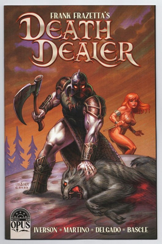 Frank Frazetta Death Dealer #2 Cvr A Joseph Michael Linsner (Opus, 2022) NM 