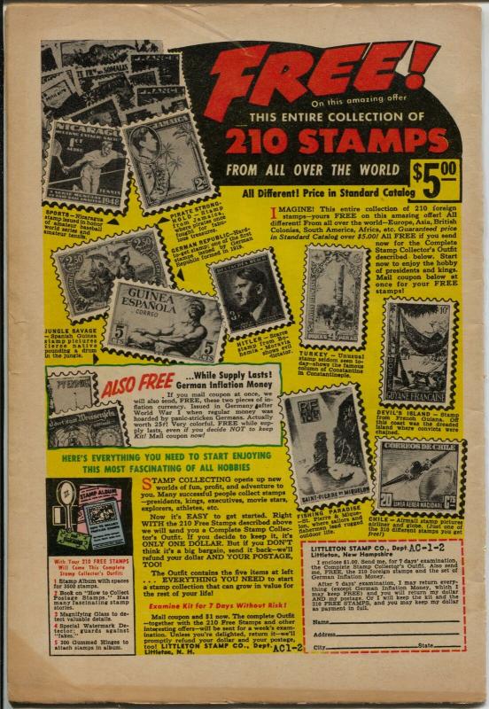 Space Comics #4 1954 Avon-sci-fi-Space Mouse-Super Pup-flying saucer-VG+