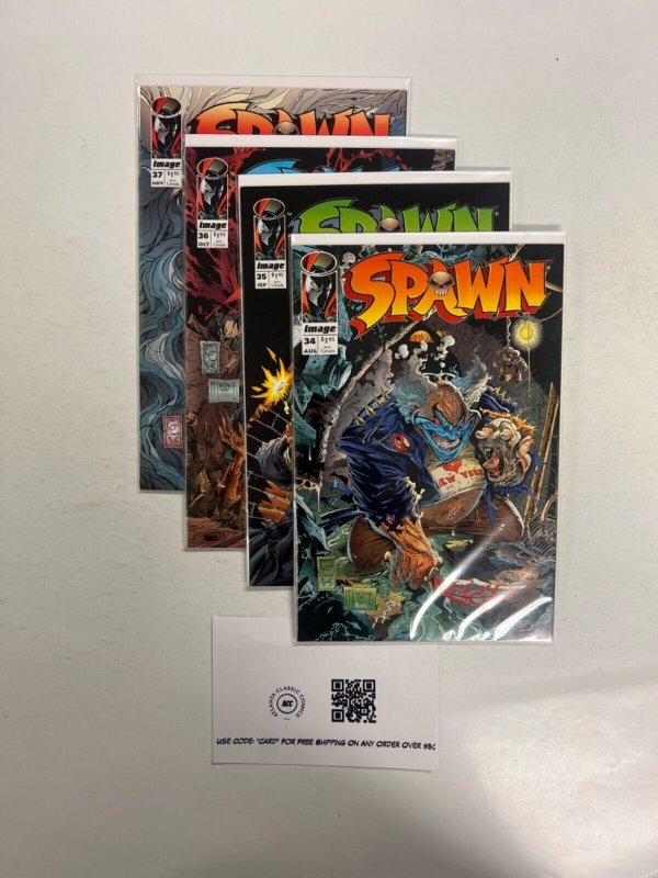 4 Spawn Image Comic Books # 34 35 36 37 34 JS41