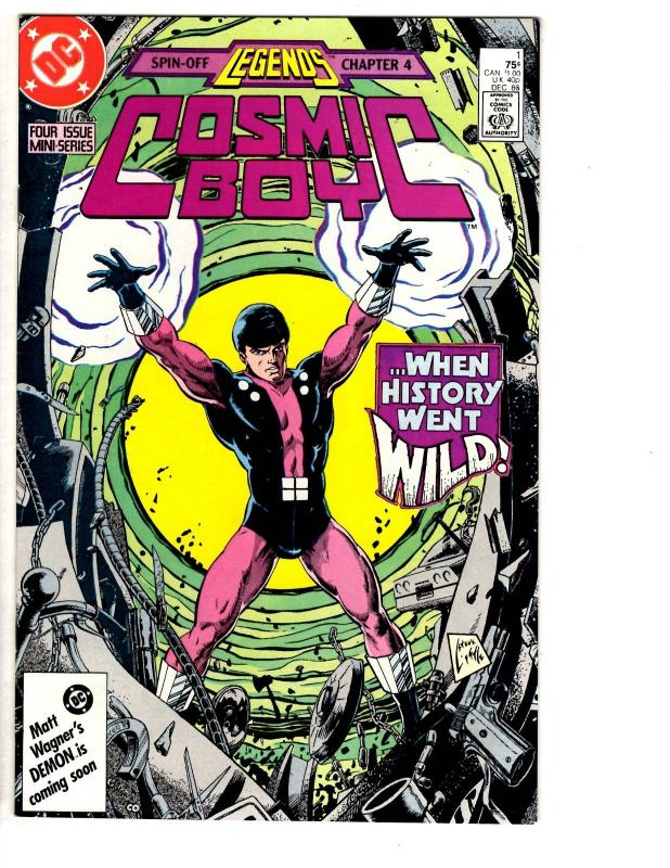 4 Cosmic Boy DC Comic Books # 1 2 3 4 Levitz Giffen Colon Smith Legends WT12