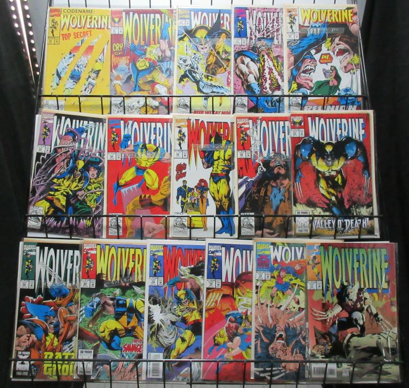 Wolverine (Marvel 1992-94) #50, 51, 60-69, 73, 74, 75, 77 Lot Snickt X-Man Tales