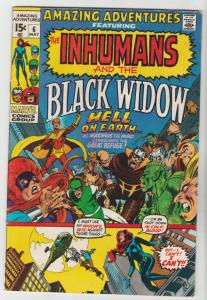 Amazing Adventures #6 (May-71) VG+ Affordable-Grade Black Widow, Inhumans