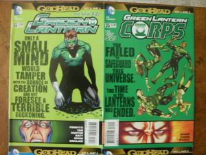 4 DC New 52 GODHEAD Series Comic: GREEN LANTERN CORPS NEW GUARDIANS RED LANTERNS