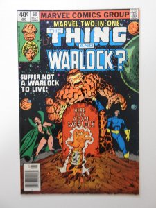 Marvel Two-in-One #63 (1980) FN Condition!