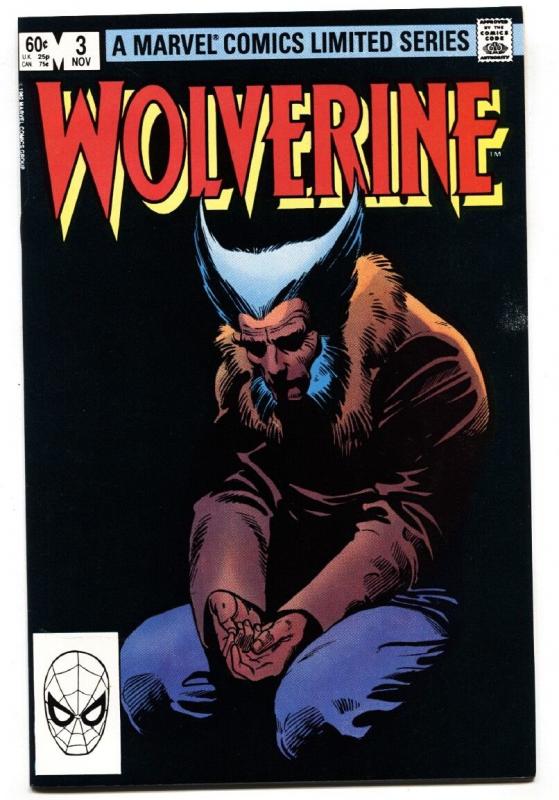 Wolverine Limited Series #3 Marvel 1982 comic book black cover