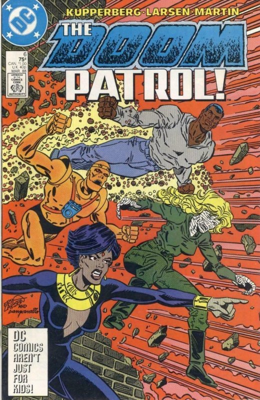 DOOM PATROL #6, NM, Kupperberg, 1987 1988, Robot Man, Chief, more DC in store