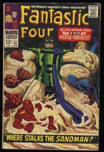 Fantastic Four #61 Where Stalks The Sandman! Jack Kirby!