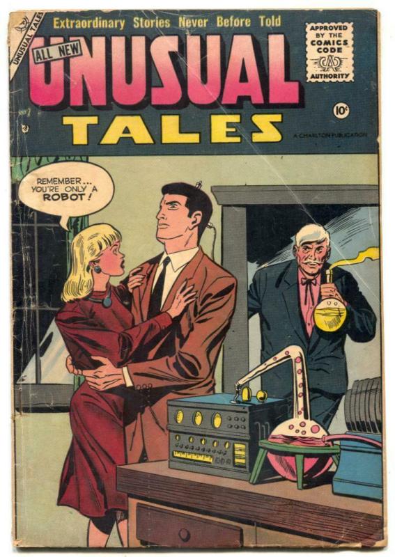 Unusual Tales #2 1956- Charlton comics- Madame Futura VG-