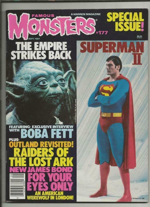 ORIGINAL Vintage Sept 1981 Famous Monsters Magazine 177 Superman Yoda ESB 