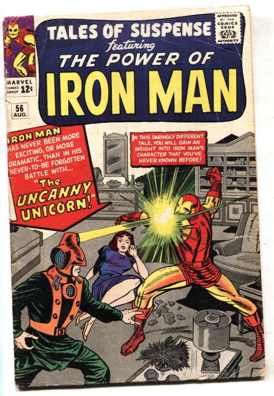 TALES OF SUSPENSE #56 comic book 1964-IRON MAN-THE WATCHER-UNICORN-VG-