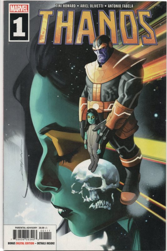 Thanos #1 NM+ (Before Gamora killed her father what was the relationship like?)