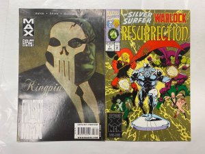 4 MARVEL comic books New Avengers #12 29 Punishermax #3 Surfer/ Warlock 66 KM19