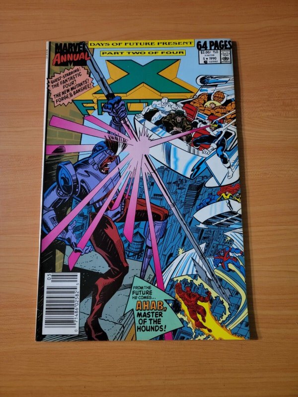X-Factor Annual #5 Newsstand Variant ~ NEAR MINT NM ~ 1990 Marvel Comics