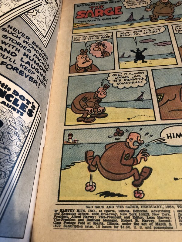 Sad sack and the sarge#66,VG, baker art