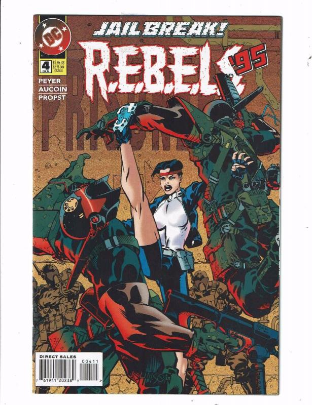 Lot of 6 REBELS '94 DC Comic Books #0 1 2 3 4 10 BH46