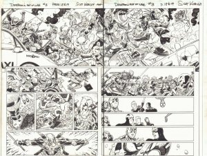 Deadpool's Art of War #3 pgs. 18 & 19 - Spider-Man - 2014 art by Scott Koblish