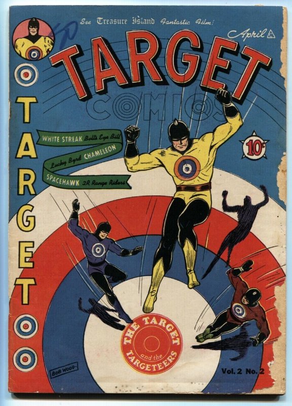 Target Vol 2 #2 TARGET Space Hawk by Basil Wolverton 1941 Golden Age