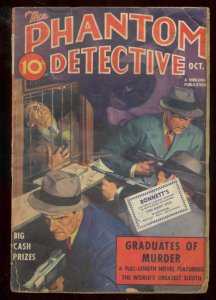 PULP:  PHANTOM DETECTIVE OCT 1938-GRADUATES OF MURDER PULP G