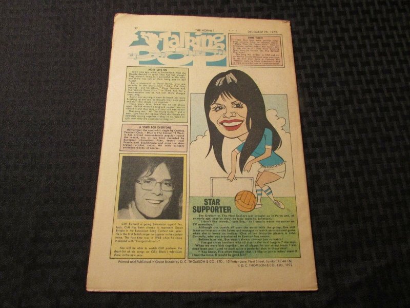 1972 CAPTAIN HORNET UK Weekly #483 FN+ 32p Dolphin Patrol