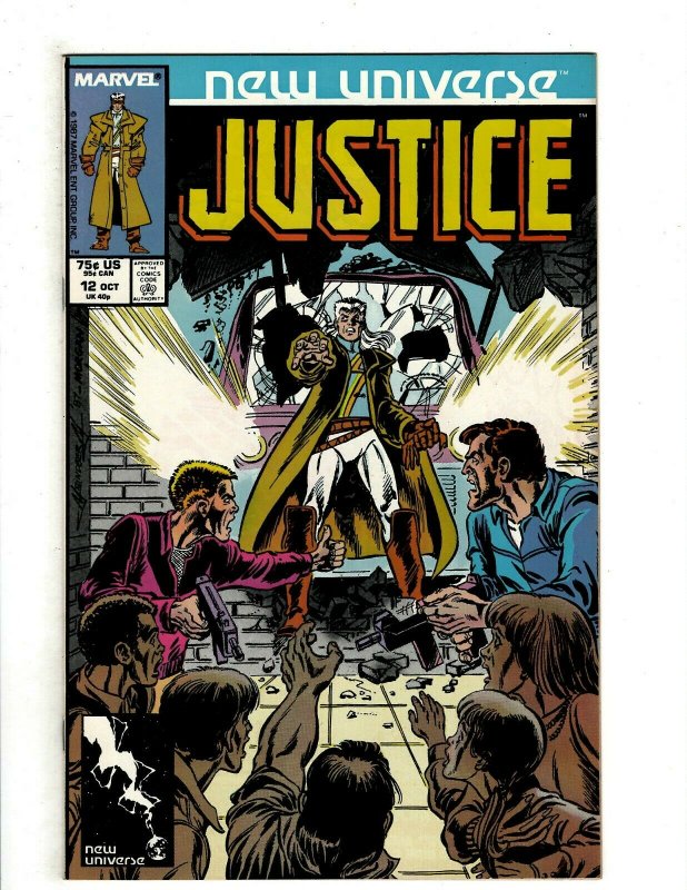12 Justice Marvel Comics # 1 2 3 4 5 6 7 8 9 10 11 12 New Universe RB2 