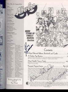 Alter Ego #32 signed x3 Dick Giordano Roy Thomas Allen Bellman NM
