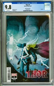 Thor #5 Ribic Variant Cover CGC 9.8! White Pages!
