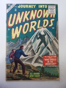 Journey Into Unknown Worlds #40 VG Condition moisture stain bc