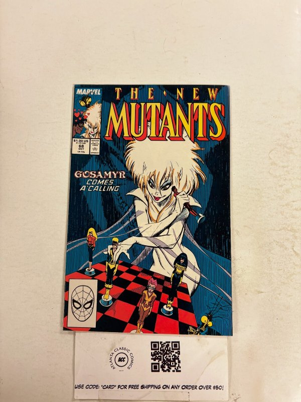 New Mutants #68 NM Marvel Comic Books Cannonball Sunspot Warlock Mirage 27 HH72