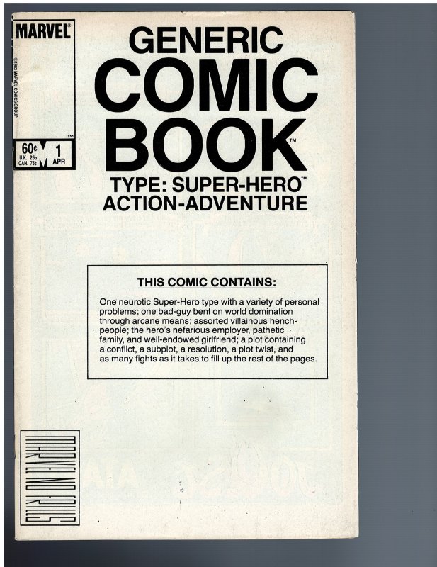 Generic Comic Book #1 (1984)