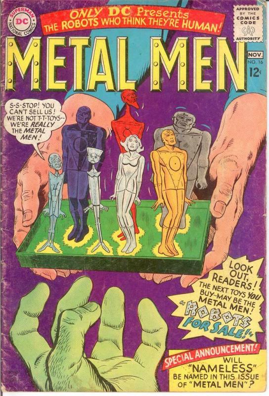 METAL MEN 16 G+ Nov. 1965 COMICS BOOK