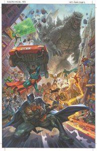 (2023) JUSTICE LEAGUE VS GODZILLA VS KONG #1 1:50 ALAN QUAH VARIANT COVER