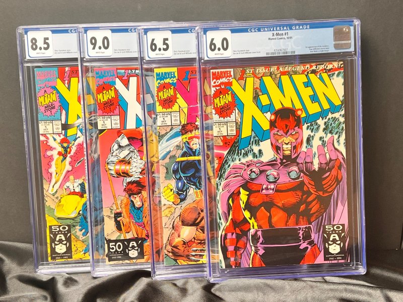 X-Men #1 Full Set All 4 Variants CGC Graded (1991)