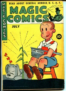 Magic #48 1944-McKay-Mandrake-Popcorn cover-Lone Ranger-Popeye-Blondie-FN