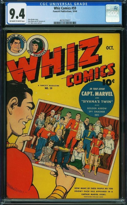 Whiz Comics #59 (1944) CGC 9.4